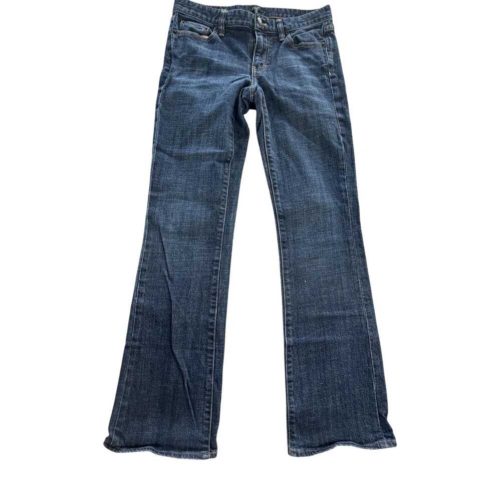 J.Crew Bootcut Jeans Womens 28 Blue Medium Wash Mid Rise Stretch Denim 30x31